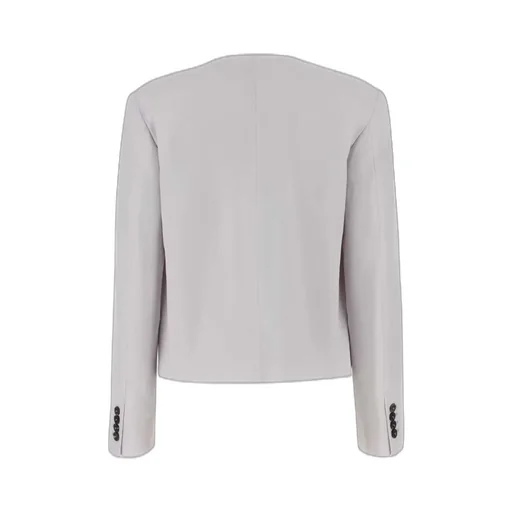 Single Breasted Collarless Tailored Blazer