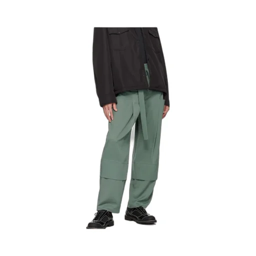 Layered Cargo-Pocket Trousers