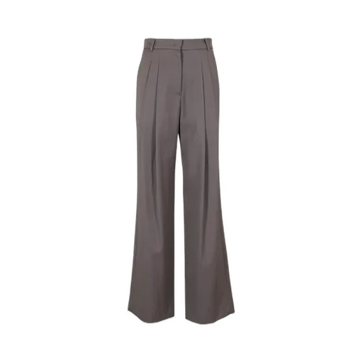 Pleated High-Waist Trousers