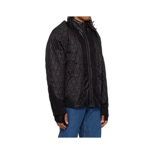 Reversible Down-Filled Polyester Satin Jacket