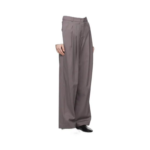 Pleated High-Waist Trousers
