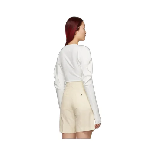 Puff-Shoulder Logo Band Shirt