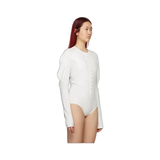 Puff-Shoulder Logo Band Shirt