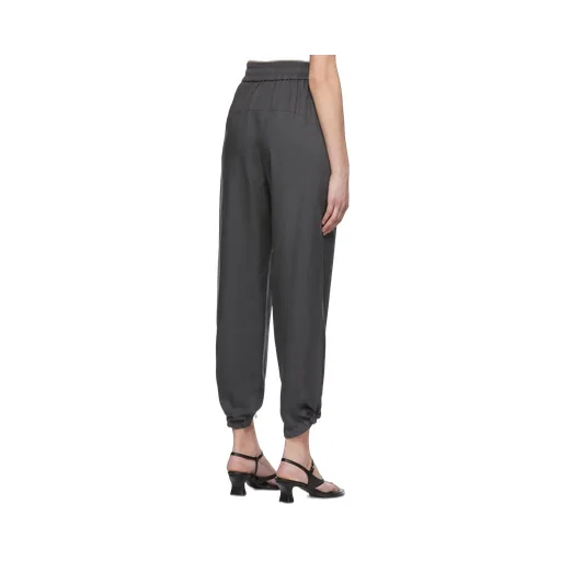 Cropped Tapered-Leg Trousers