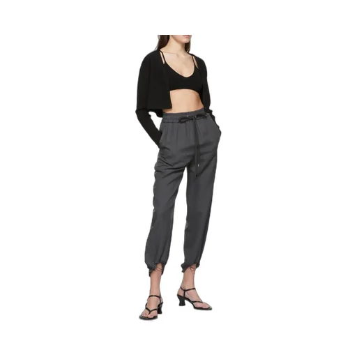 Cropped Tapered-Leg Trousers