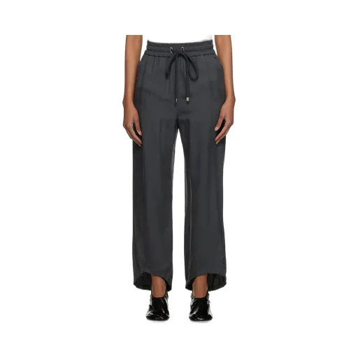 Cropped Tapered-Leg Trousers