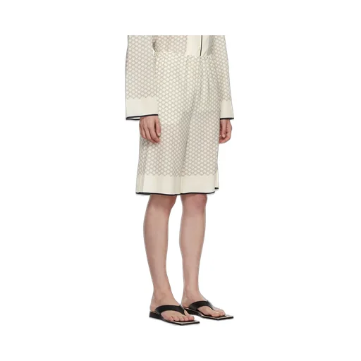 Monogram-Pattern Knee-Length Shorts