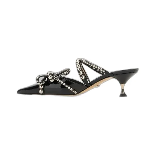 55Mm Studded Leather Mules