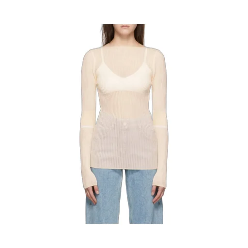 Boat-Neck Knitted Jumper