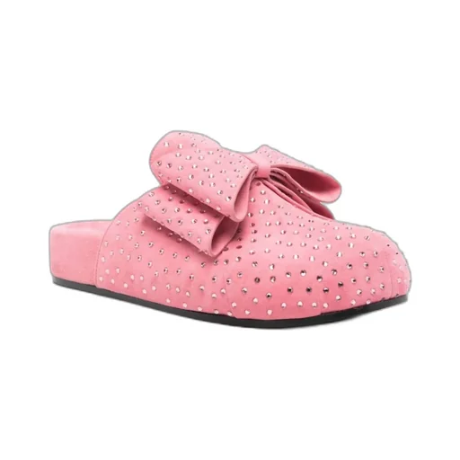 Bow-Decorated Muller Shoes