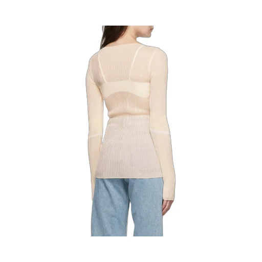 Boat-Neck Knitted Jumper