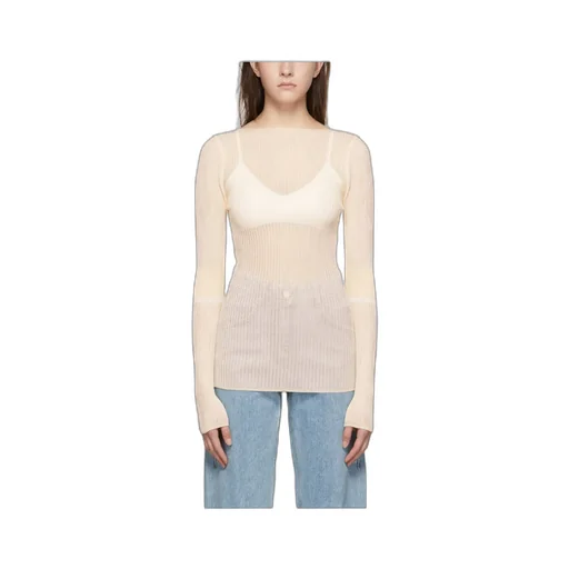 Boat-Neck Knitted Jumper