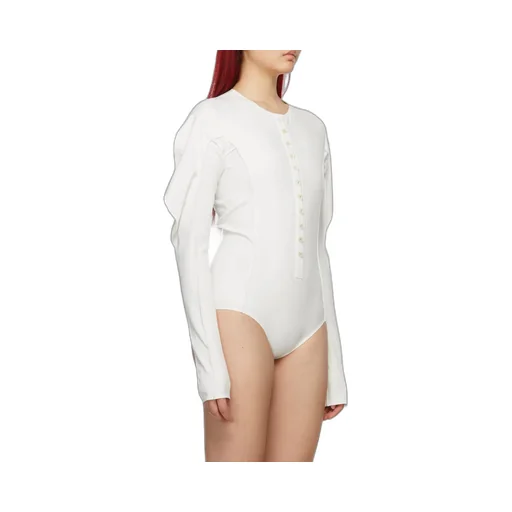Puff-Shoulder Logo Band Shirt