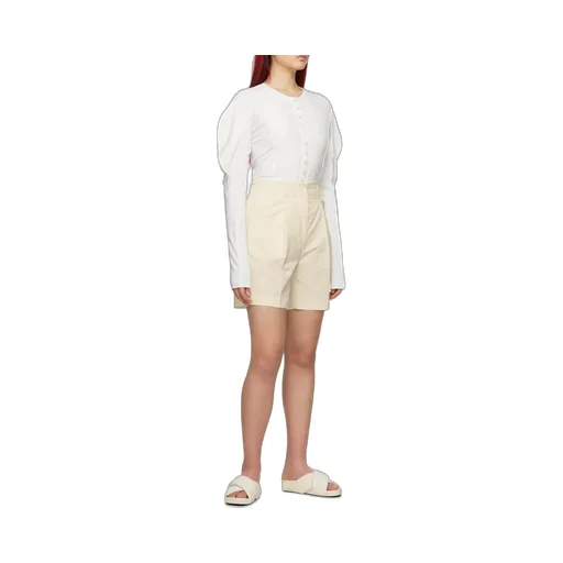 Puff-Shoulder Logo Band Shirt