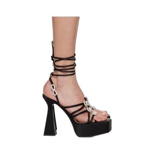 Logo High-Heeled Sandals
