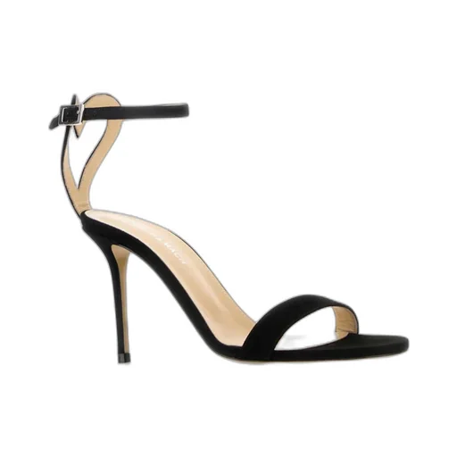 Crystal Bow Ankle Strap Sandals