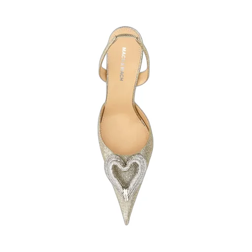 Triple Heart Slingback Pumps