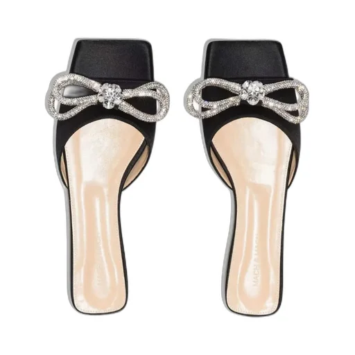 Crystal Bow Sandals