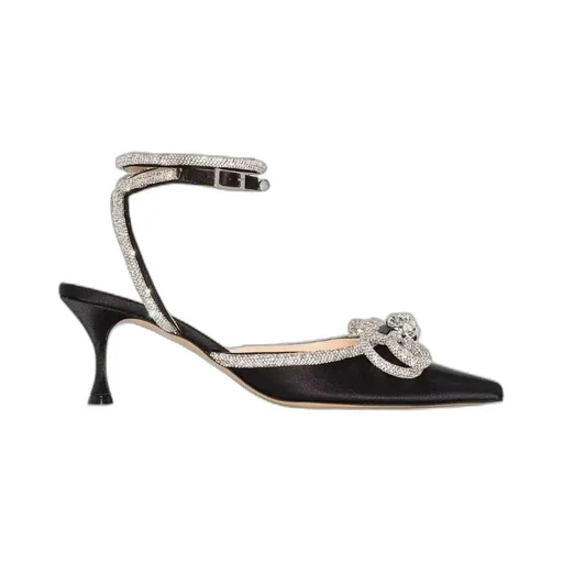 Slingback Embellished Pointed-Toe Pumps