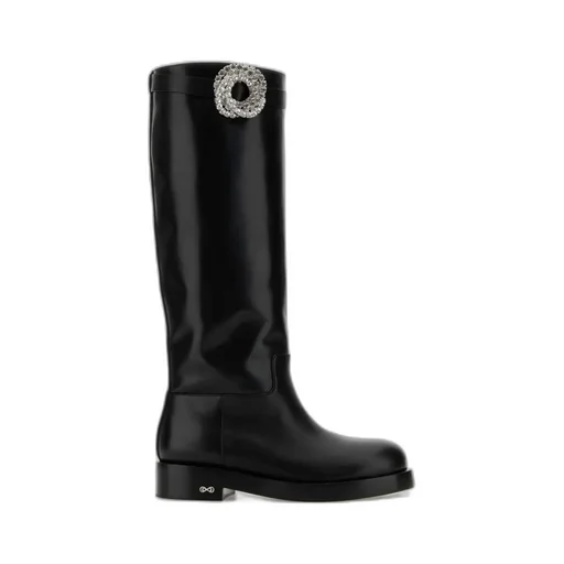 Galaxy Rear Zipped Knee-Length Boots