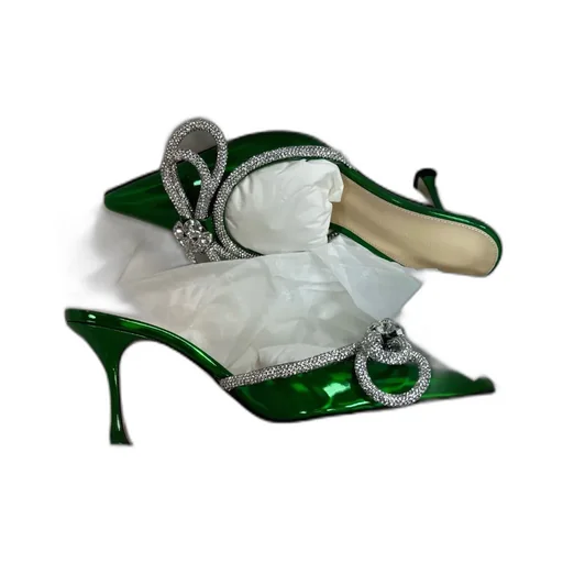 Double Bow Muller High Heels