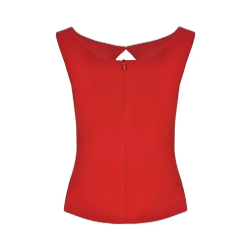Cut-Out Flower Detail Top