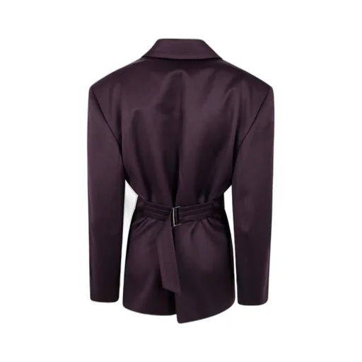 Long Sleeved Pinstripe-Detail Blazer