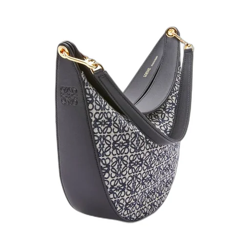 Luna Bag In Anagram Jacquard And Classic Calfskin