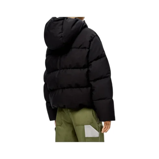 Drawstring Hooded Down Jacket
