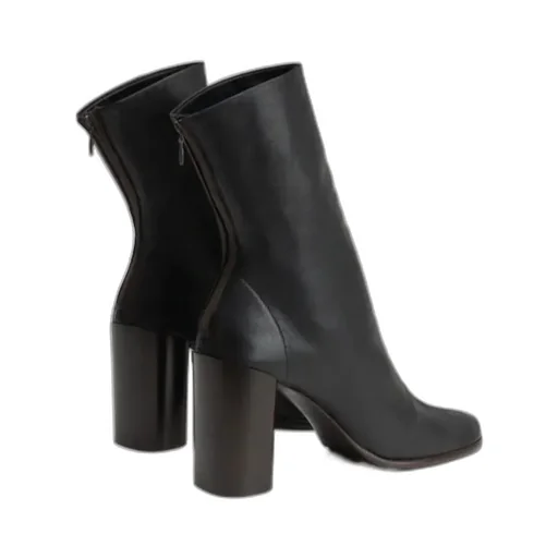 Anatomic Zip-Detail Block-Heel Boots