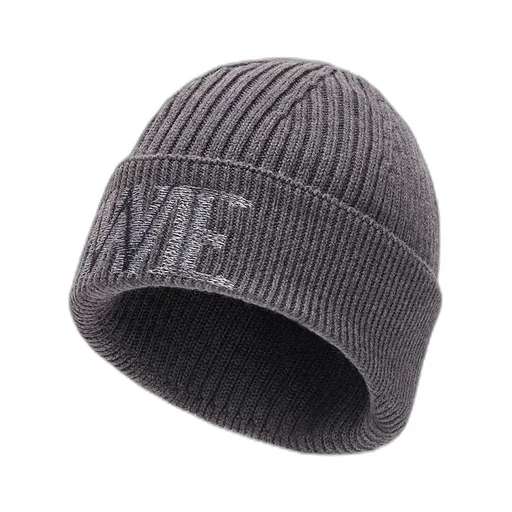Logo Embroidered Ribbed-Knit Beanie