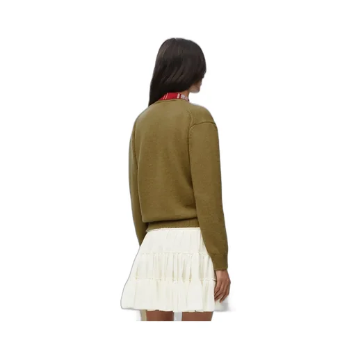 Trompe L'oeil Sweater In Wool And Silk