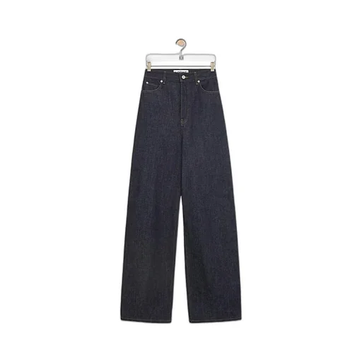 Zipper Button Denim Pants