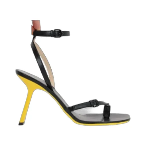 Petal Stiletto Ankle Strap Sandals