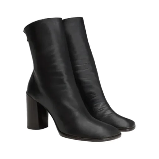 Anatomic Zip-Detail Block-Heel Boots