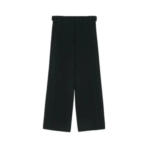 Contrast-Stitching Trousers