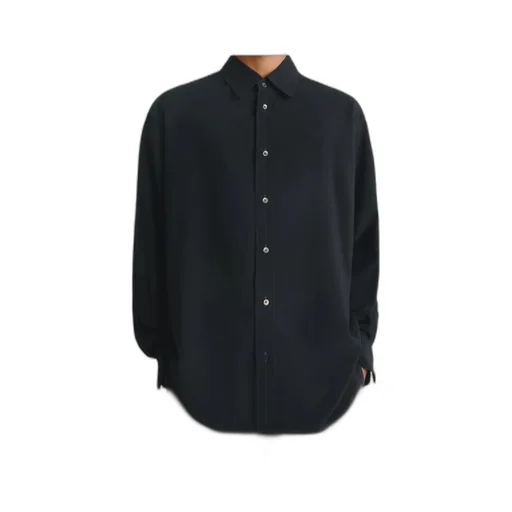 Pleat Detailed Long-Sleeved Shirt