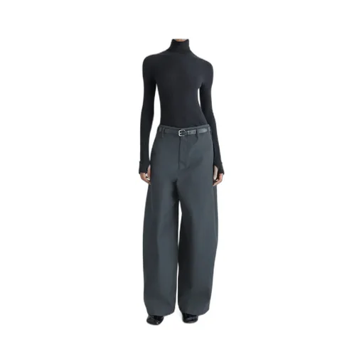 Ribbed High-Neck Top