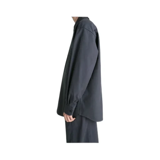Patch-Pocket Twill Overshirt