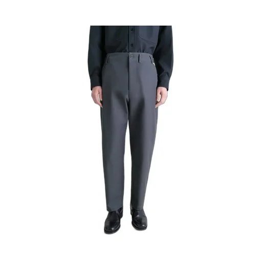 Adjustable-Waist Straight Leg Trousers