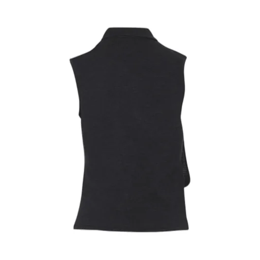 Tie-Neck Sleeveless Knitted Top