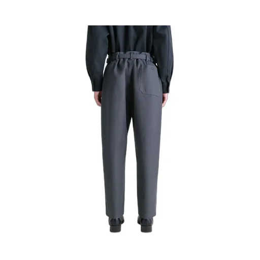 Adjustable-Waist Straight Leg Trousers