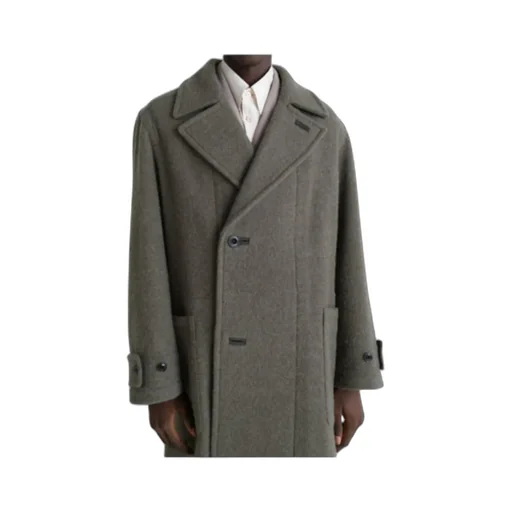 Straight Hem Belted Coat