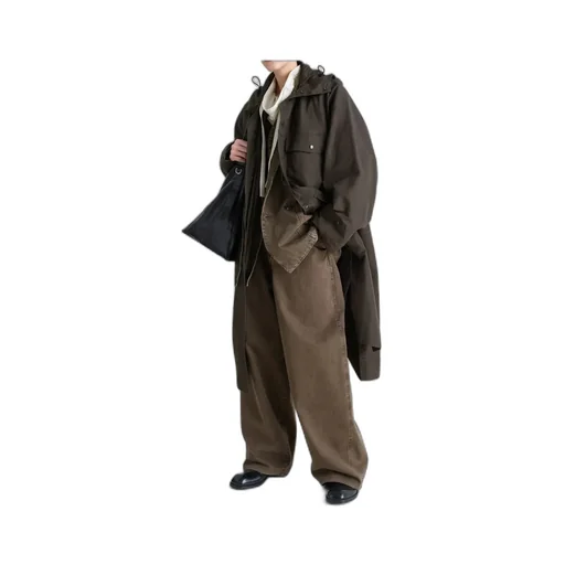 Utility Raincoat Water Repellent Polyamide Linen Cotton