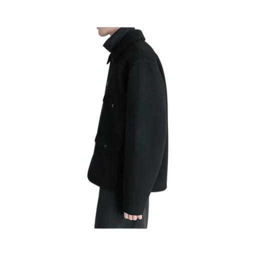 Patch-Pocket Long-Sleeved Shirt Jacket