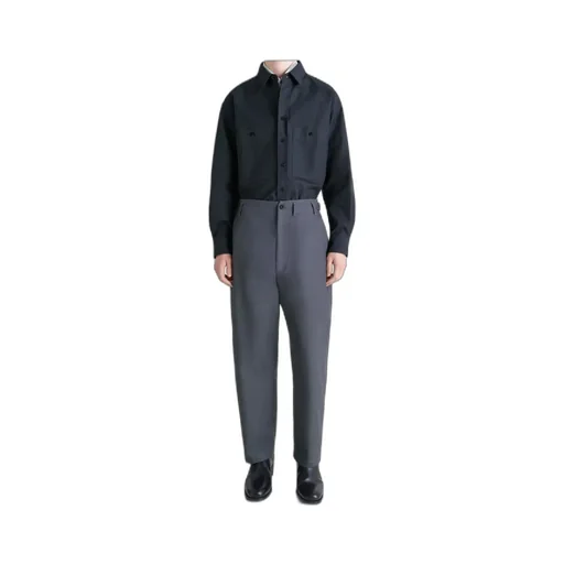 Adjustable-Waist Straight Leg Trousers