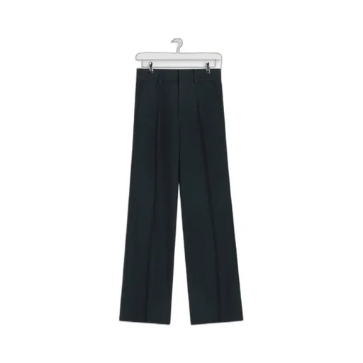 Pleated Straight Trousers