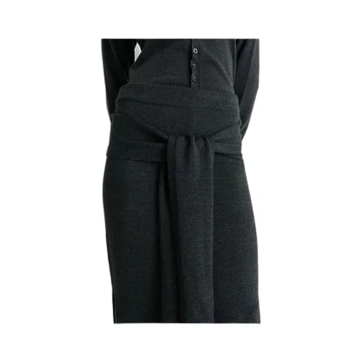 Slit-Detailed Knitted Midi Skirt