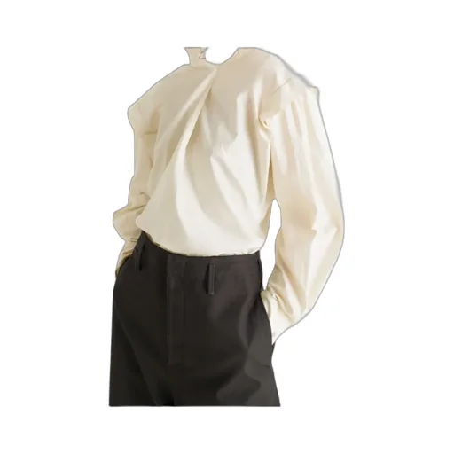 Ascot Self-Tie V-Neck Top