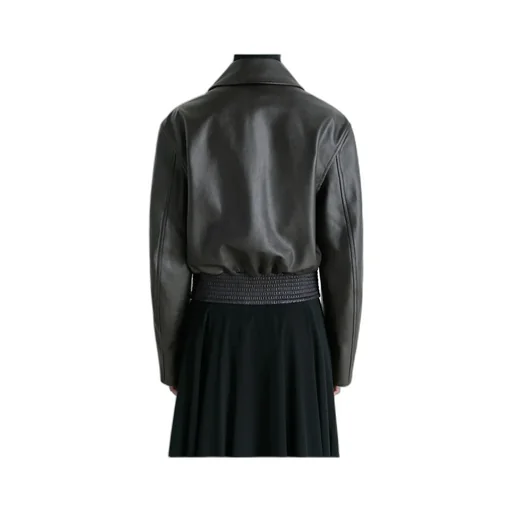 Boxy Leather Blouson